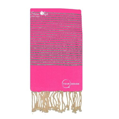 fouta-plate-fushia-lurex-argente-tunisie-store-objet-publicitaire