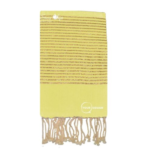 fouta-plate-jaune-pale-lurex-dore-tunisie-store-objet-publicitaire