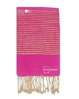 fouta-plate-magenta-lurex-dore-tunisie-store-objet-publicitaire