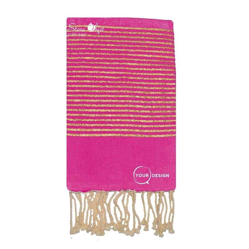 fouta-plate-magenta-lurex-dore-tunisie-store-objet-publicitaire