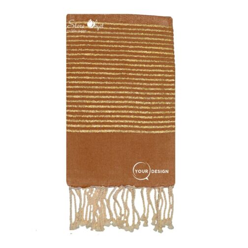 fouta-plate-marron-lurex-dore-tunisie-store-objet-publicitaire