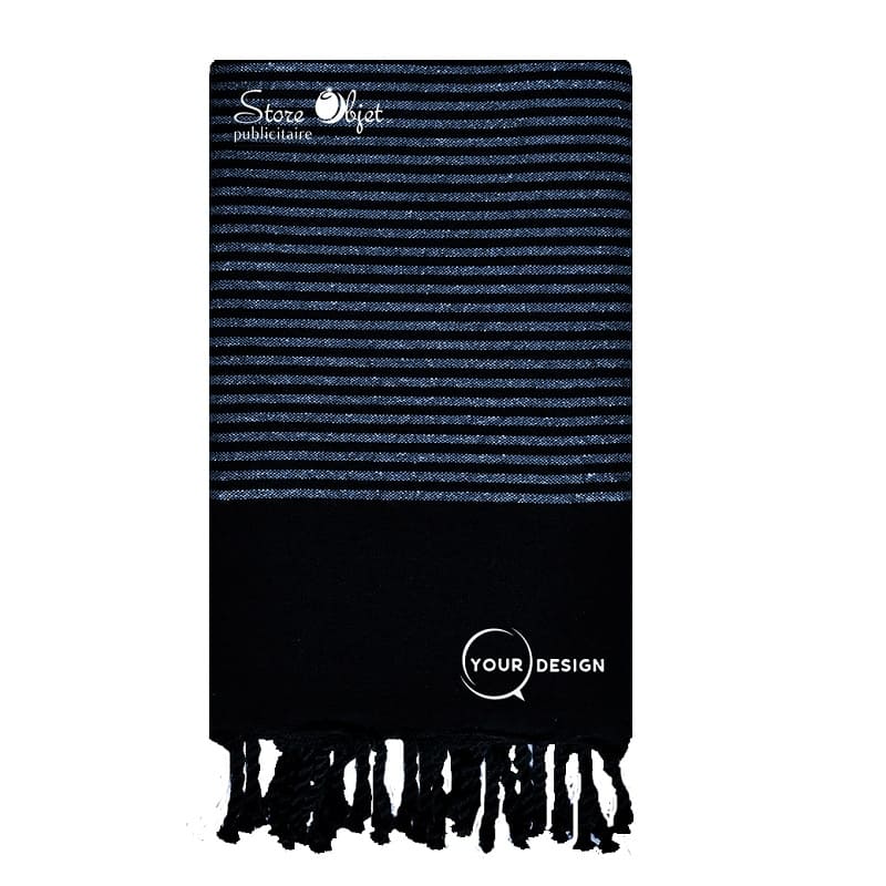 fouta-plate-noir-lurex-bleu-tunisie-store-objet-publicitaire.