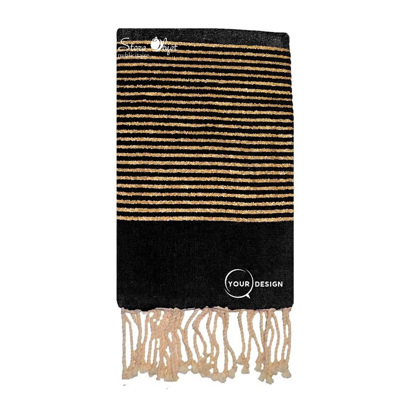 fouta-plate-noir-lurex-dore-tunisie-store-objet-publicitaire