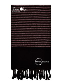 black flat fouta pink lurex Tunisia