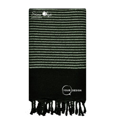 fouta-plate-noir-lurex-vert-tunisie-store-objet-publicitaire