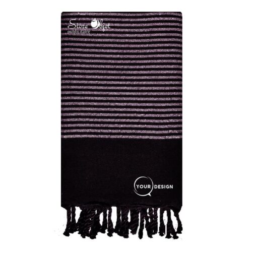 fouta-plate-noir-lurex-violet-tunisie-store-objet-publicitaire