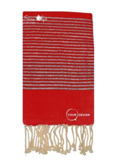 fouta-plate-rouge-cerise-lurex-argente-tunisie-store-objet-publicitaire