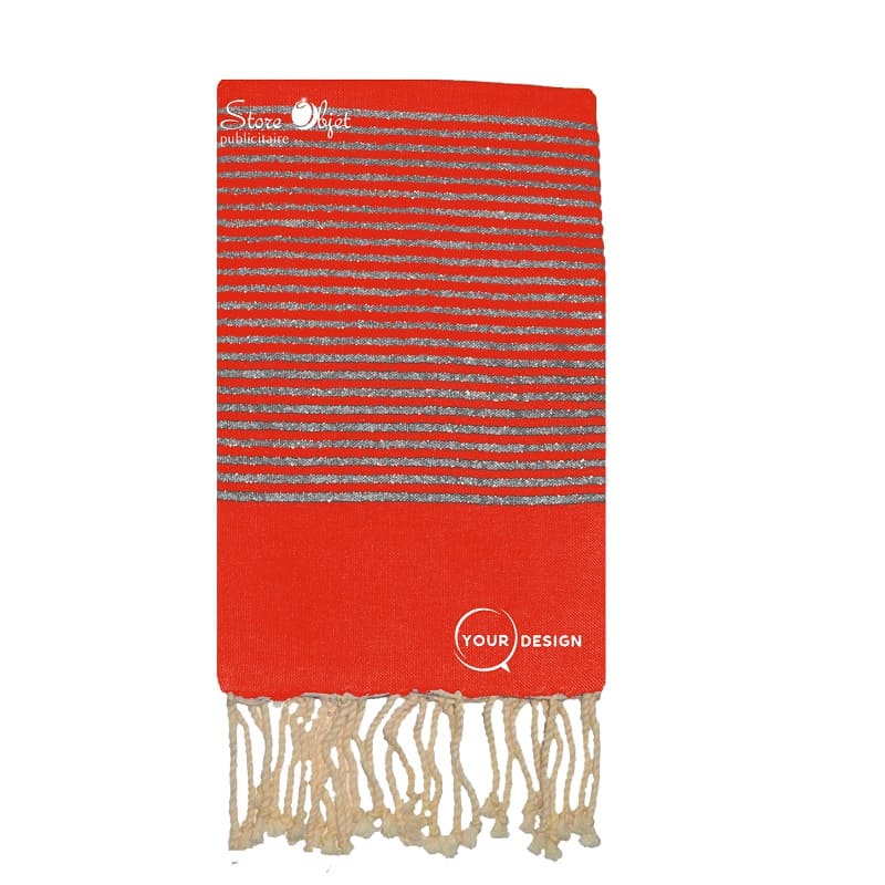 fouta-plate-rouge-tomate-lurex-argente-tunisie-store-objet-publicitaire