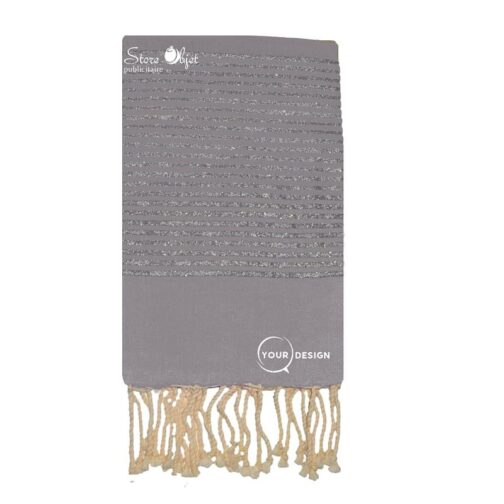 fouta-plate-taupe-lurex-argente-tunisie-store-objet-publicitaire