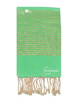 fouta-plate-vert-emeraude-lurex-dore-tunisie-store-objet-publicitaire