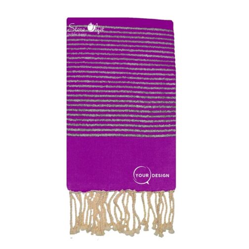 fouta-plate-violet-lurex-argente-tunisie-store-objet-publicitaire