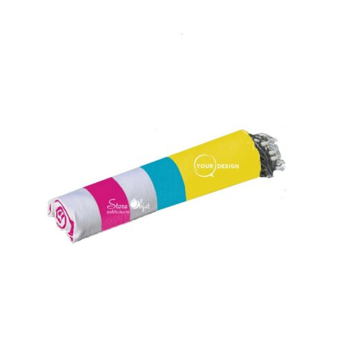 fouta-tricolore-classique-jaune-magenta-turquoise-tunisie-store-objet-publicitaire