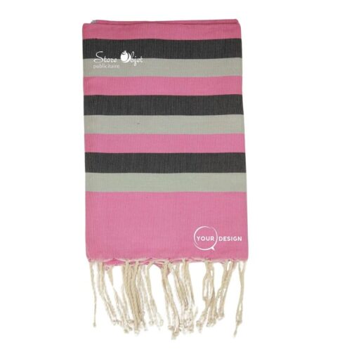 fouta-tricolore-classique-rose-noir-gris-tunisie-store-objet-publicitaire