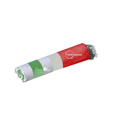 fouta-tricolore-classique-rouge-gris-vert-tunisie-store-objet-publicitaire