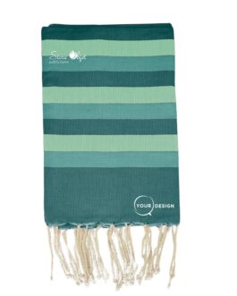 Fouta tricolore classique tendance verte