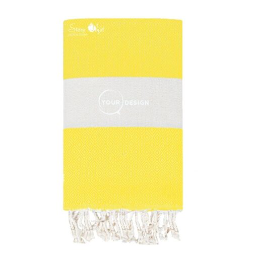 Fouta-chevron-diamant-jaune-imperial-tunisie-store-objet-publicitaire