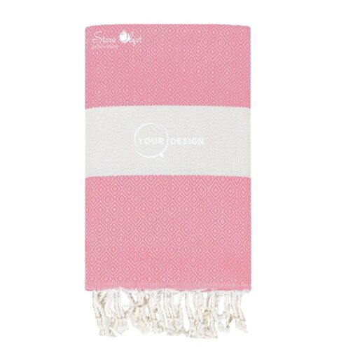 Fouta-chevron-diamant-rose-bebe-tunisie-store-objet-publicitaire