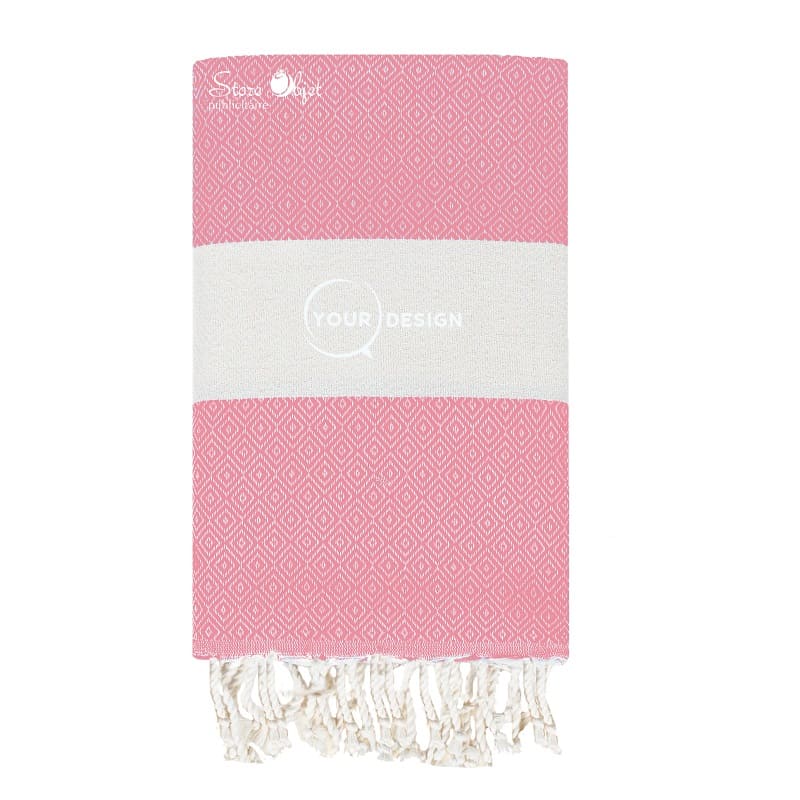 Fouta-chevron-diamant-rose-bebe-tunisie-store-objet-publicitaire