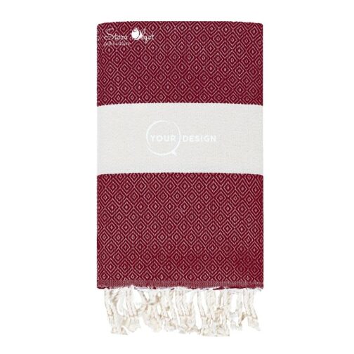 Fouta-chevron-diamant-rouge-bordeaux-tunisie-store-objet-publicitaire