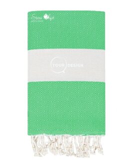 Fouta-chevron-diamant-vert-emeraude-tunisie-store-objet-publicitaire