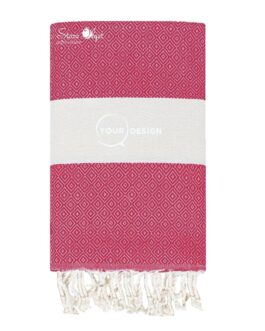 Fouta-chevron-diamant-viva-magenta-tunisie-store-objet-publicitaire