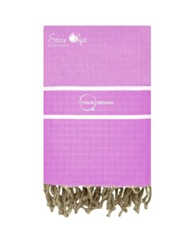 Fouta-chevron-mauve-tunisie-store-objet-publicitaire.