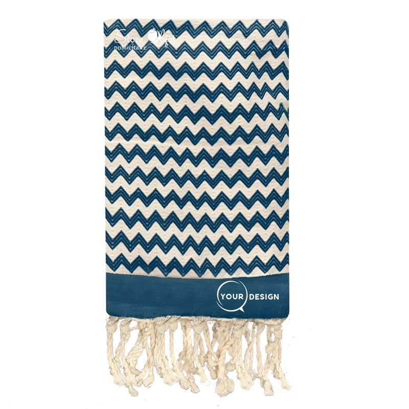 Fouta-chevron-zig-zag-bleu-jean-tunisie-store-objet-publicitaire