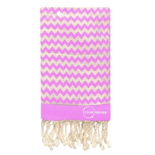 Fouta-jacquard-zig-zag-violet-tunisie-store-objet-publicitaire