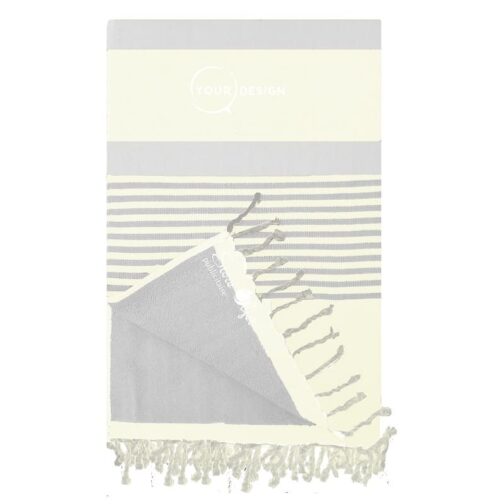 fouta-doublee-eponge-beige-gris-tunisie-store-objet-publicitaire