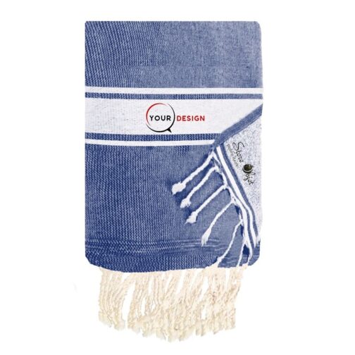 fouta-doublee-eponge-plate-bleu-denim-tunisie-store-objet-publicitaire