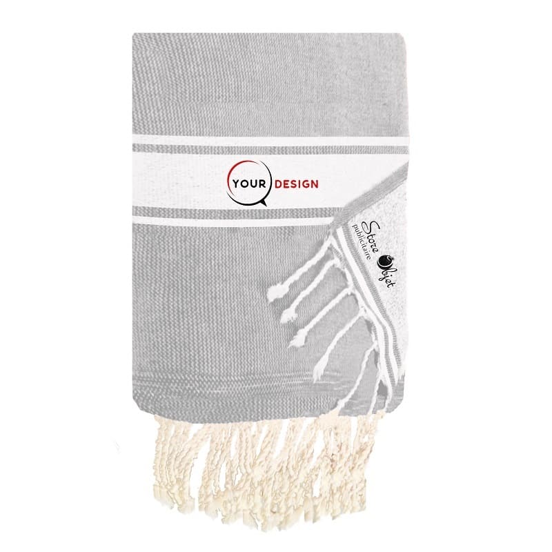 fouta-doublee-eponge-plate-gris-souris-tunisie-store-objet-publicitaire