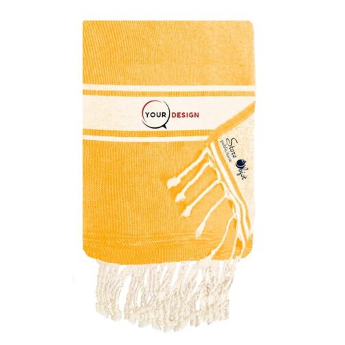 fouta-doublee-eponge-plate-orange-mandarine-tunisie-store-objet-publicitaire.