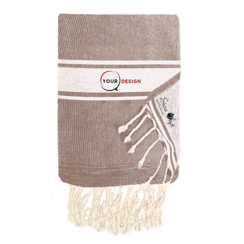 fouta-doublee-eponge-plate-taupe-tunisie-store-objet-publicitaire