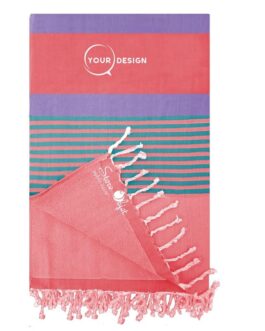 fouta-doublee-eponge-rouge-jade-violet-tunisie-store-objet-publicitaire