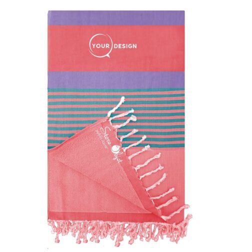 fouta-doublee-eponge-rouge-jade-violet-tunisie-store-objet-publicitaire