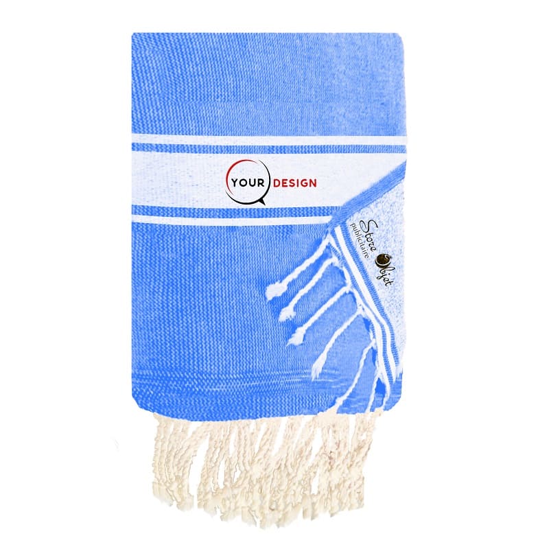 fouta-doublee-plate-bleu-electrique-tunisie-store-objet-publicitaire