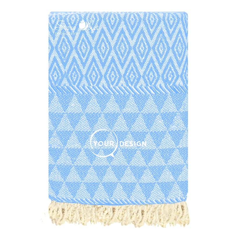 fouta-jacquard-diamant-bleu-ciel-tunisie-store-objet-publicitaire