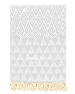 fouta-jacquard-diamant-gris-clair-tunisie-store-objet-publicitaire