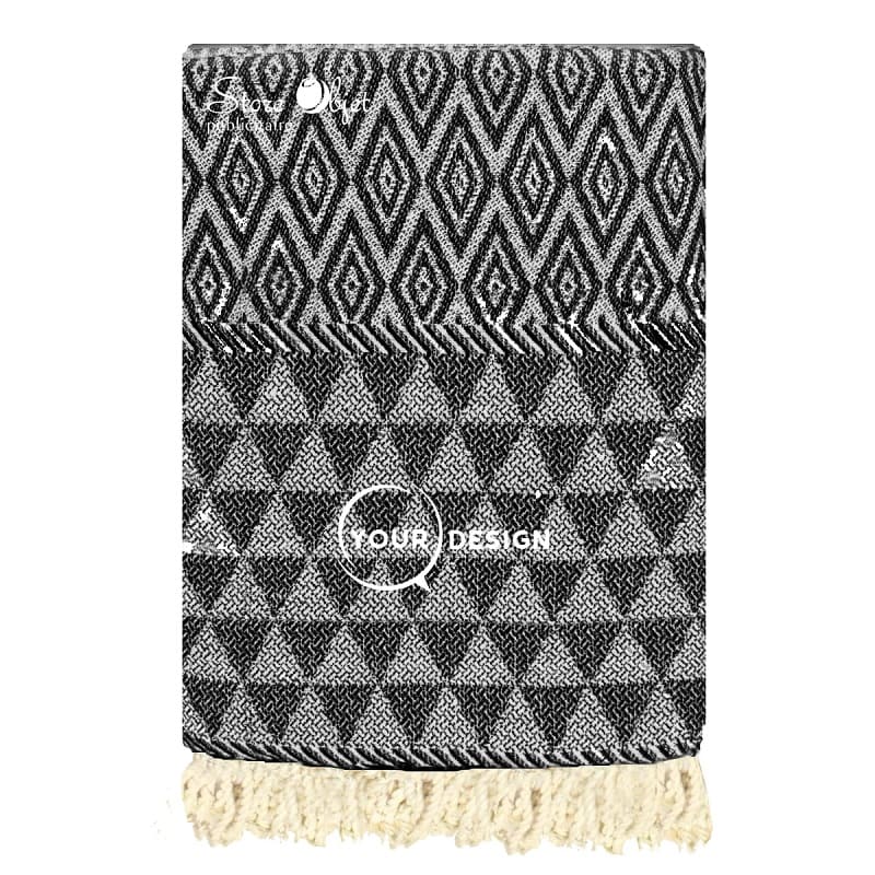 fouta-jacquard-diamant-noir-tunisie-store-objet-publicitaire