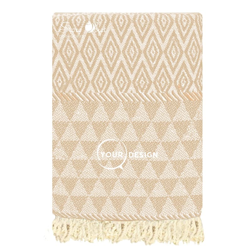 fouta-jacquard-diamant-ocre-tunisie-store-objet-publicitaire