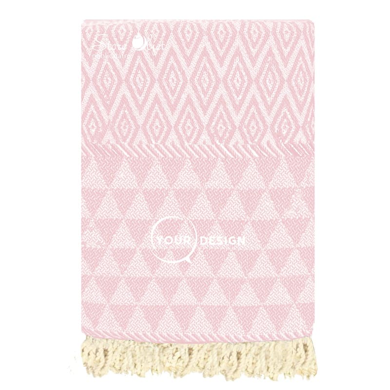 fouta-jacquard-diamant-rose-poudre-tunisie-store-objet-publicitaire