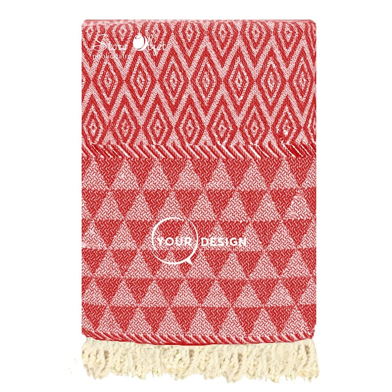 fouta-jacquard-diamant-rouge-cerise-tunisie-store-objet-publicitaire.