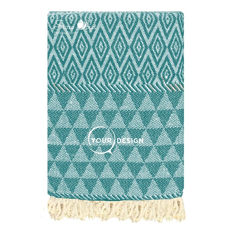 fouta-jacquard-diamant-vert-aquatique-tunisie-store-objet-publicitaire