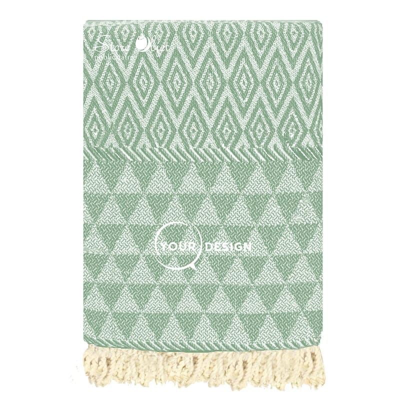 fouta-jacquard-diamant-vert-mineral-tunisie-store-objet-publicitaire.