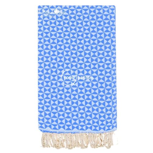 fouta-jacquard-papillon-bleu-electrique-tunisie-store-objet-publicitaire