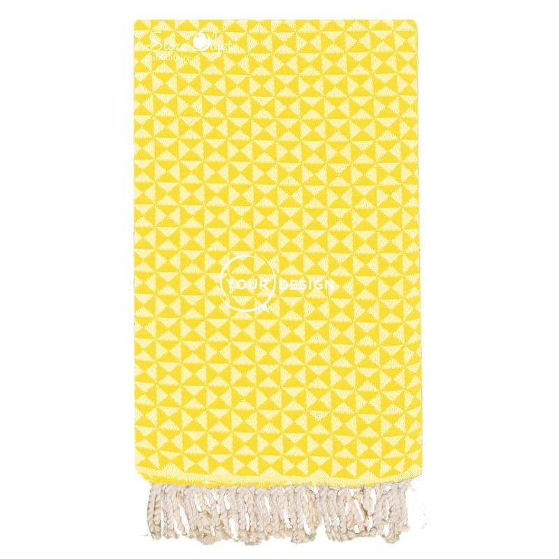 fouta-jacquard-papillon-jaune-poussin-tunisie-store-objet-publicitaire