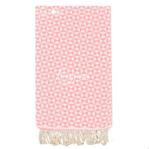 fouta-jacquard-papillon-rose-chewing-gum-tunisie-store-objet-publicitaire