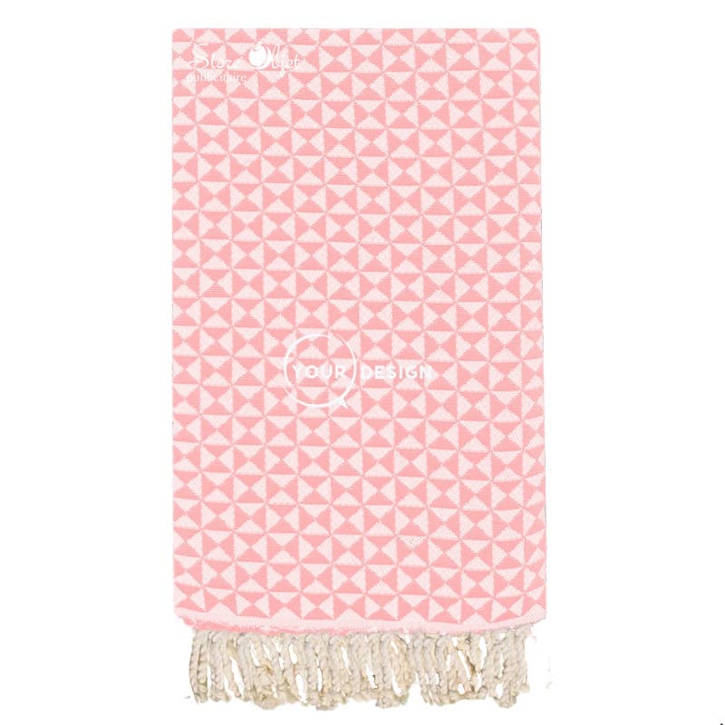 fouta-jacquard-papillon-rose-chewing-gum-tunisie-store-objet-publicitaire