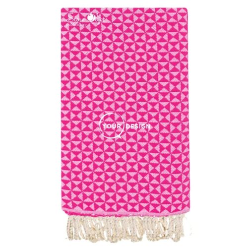 fouta-jacquard-papillon-rose-fushia-tunisie-store-objet-publicitaire