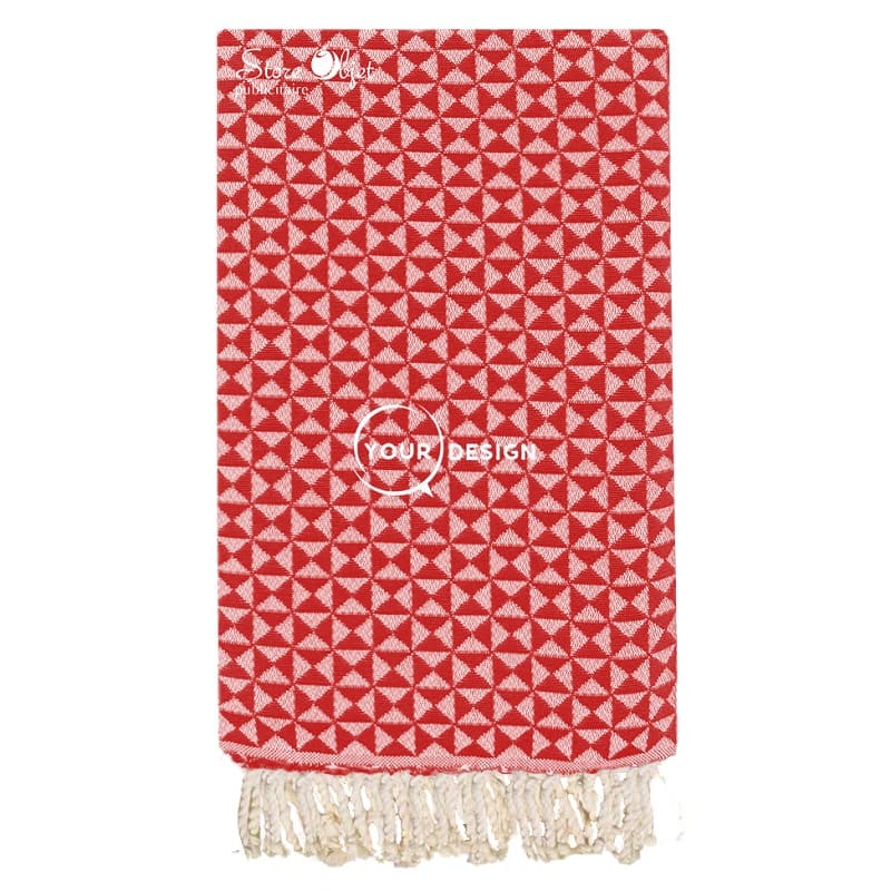 fouta-jacquard-papillon-rouge-cerise-tunisie-store-objet-publicitaire